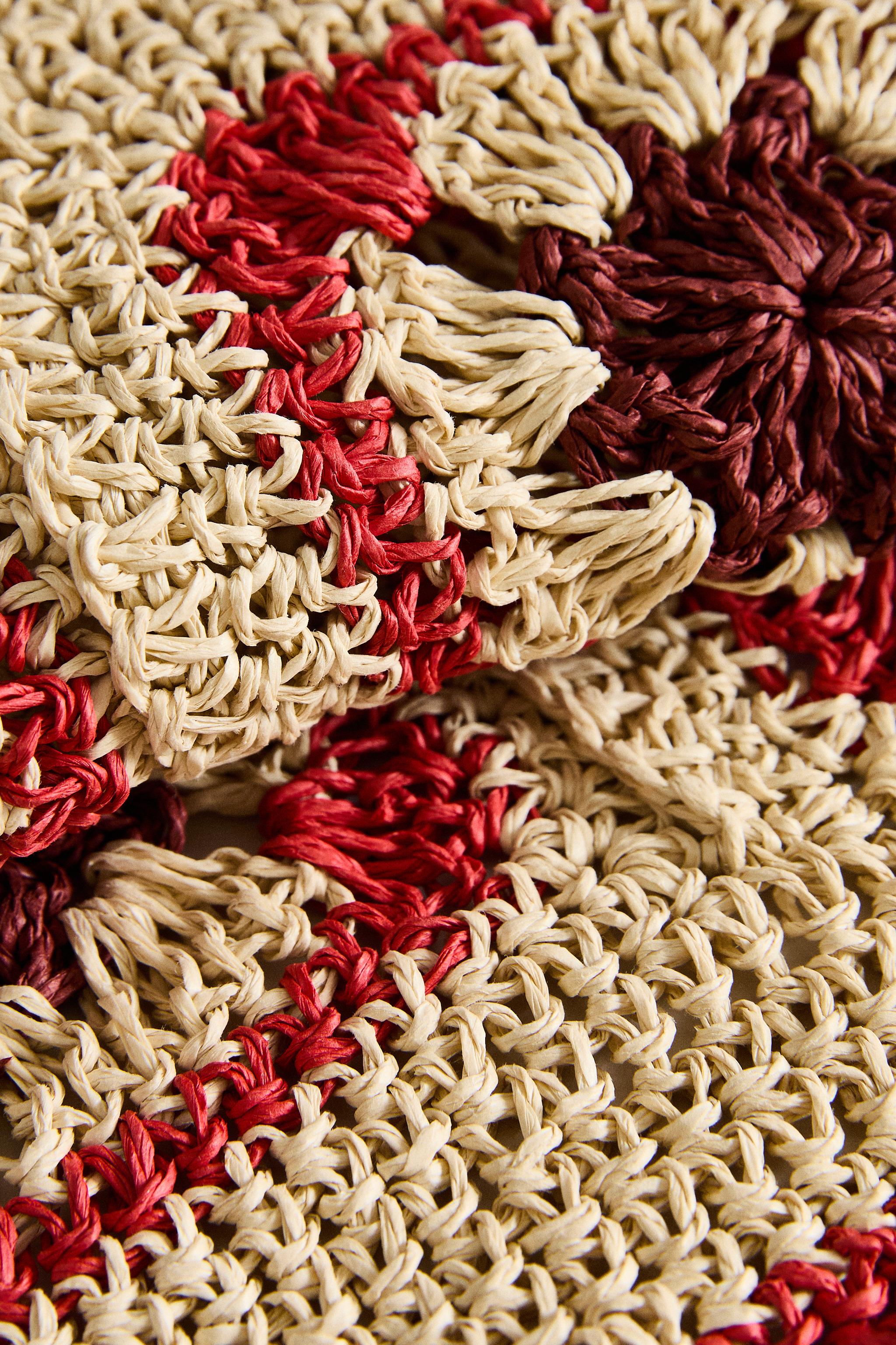 SET DE TABLE CROCHET COULEUR